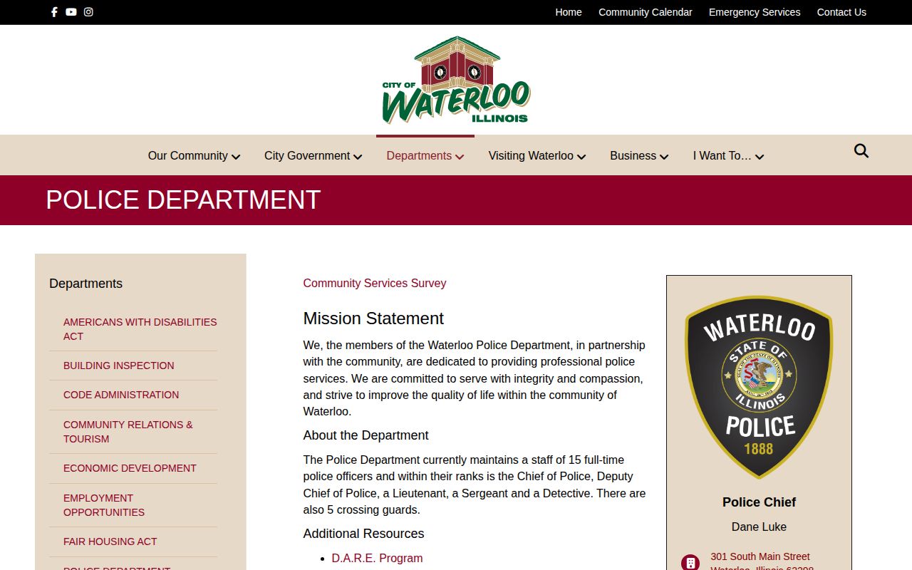 Waterloo Police records contact for recent arrests